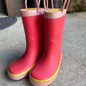 Kids Pink Rain Boots